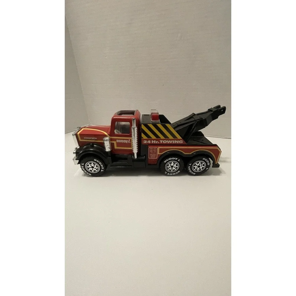 Vintage pressed steel & Plastic Buddy L Kenworth 24Hr.Towing Truck 42 1981 Japan